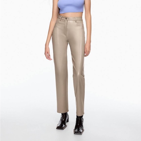 Cropped Babaton Melina faux leather pant - Picture 1 of 6